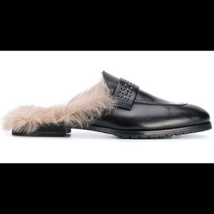 Peserico fur mules